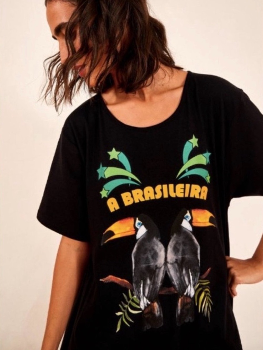 Farm Rio Toucan “A Brasileira” Organic Cotton Jumpsuit - Picture 2 of 4